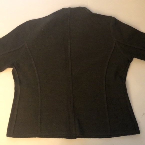 Eileen Fisher Petites Wool One Button Sweater Jacket Size Small Petite - Picture 7 of 7